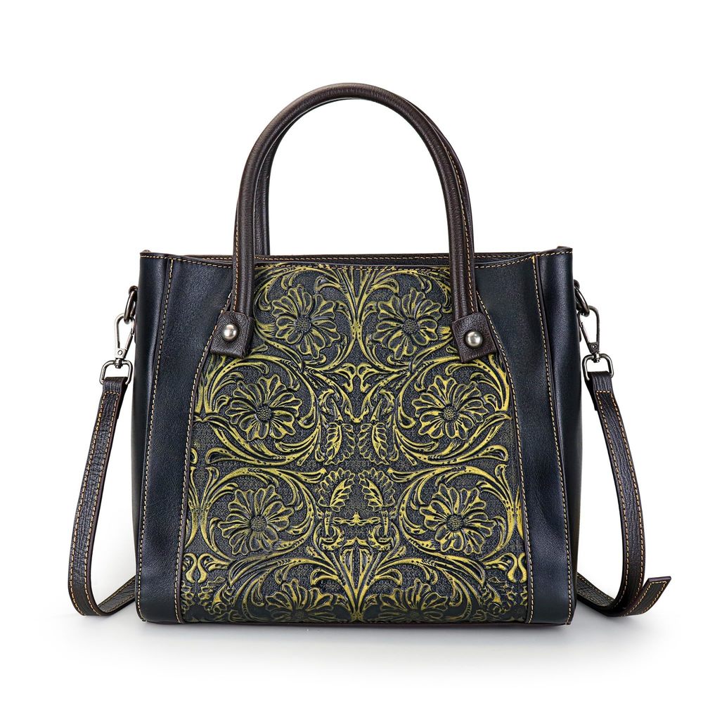 Crossbody Bag Leather Shoulder Bag Top Handle Tote Bag Medium V <3